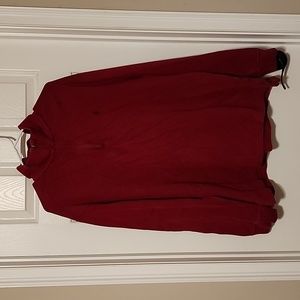 Men's Polo by Ralph Lauren Red 1/4 Zip Long Sleeve Pullover, Size XL